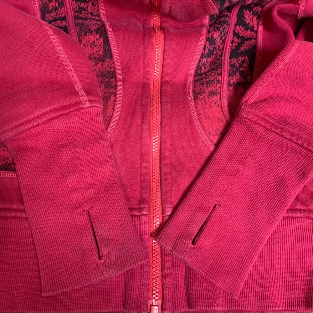 Lululemon Fine Fuchsia and Black Scuba Jacket - Picture 7 of 8
